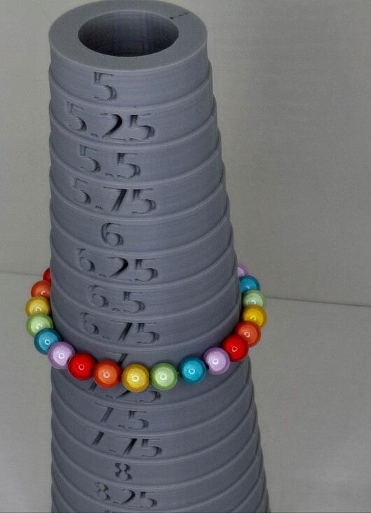 Hand Crafted Other - Hand Made Stretch Rainbow Bead Bracelet - Multicolor 7 Inches